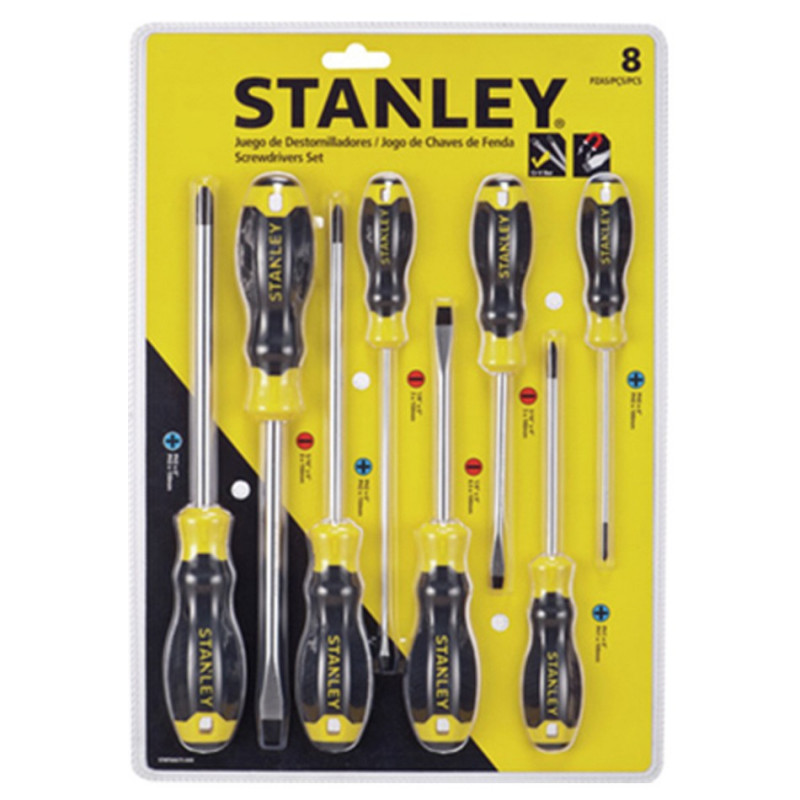 STANLEY 1-68-992 JUEGO 10 PUNTAS DESTORNILLADOR ELECTRICO PHILLIPS #2X51MM  EN CAJA PLASTICA