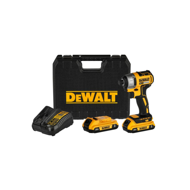 ATORNILLADOR DE IMPACTO INALAMBRICO, MANDRIL DE 1/4, 20 VOLTIOS MOTOR SIN  CARBONES. DEWALT