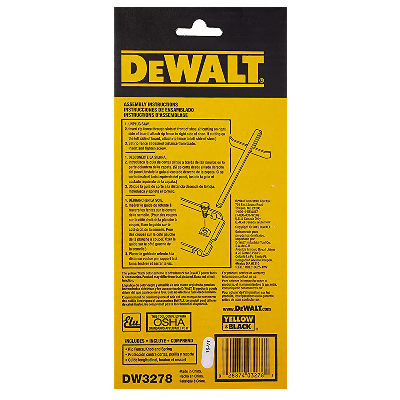 Leanca Imports Ferreteria - Guia para sierra circular Dewalt Dw3278. Para  usar en cualquier sierra circular marca Dewalt. Producto original. 🛵  Servicio a Domicilio. 🚚 Envíos a todo el país. #leancaimports  #ferreteriaonline #