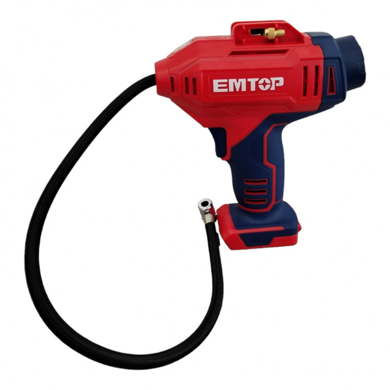 COMPRESOR DE AIRE INALAMBRICO 20 VOLTIOS, CON LUZ LED, PRESION 150 PSI